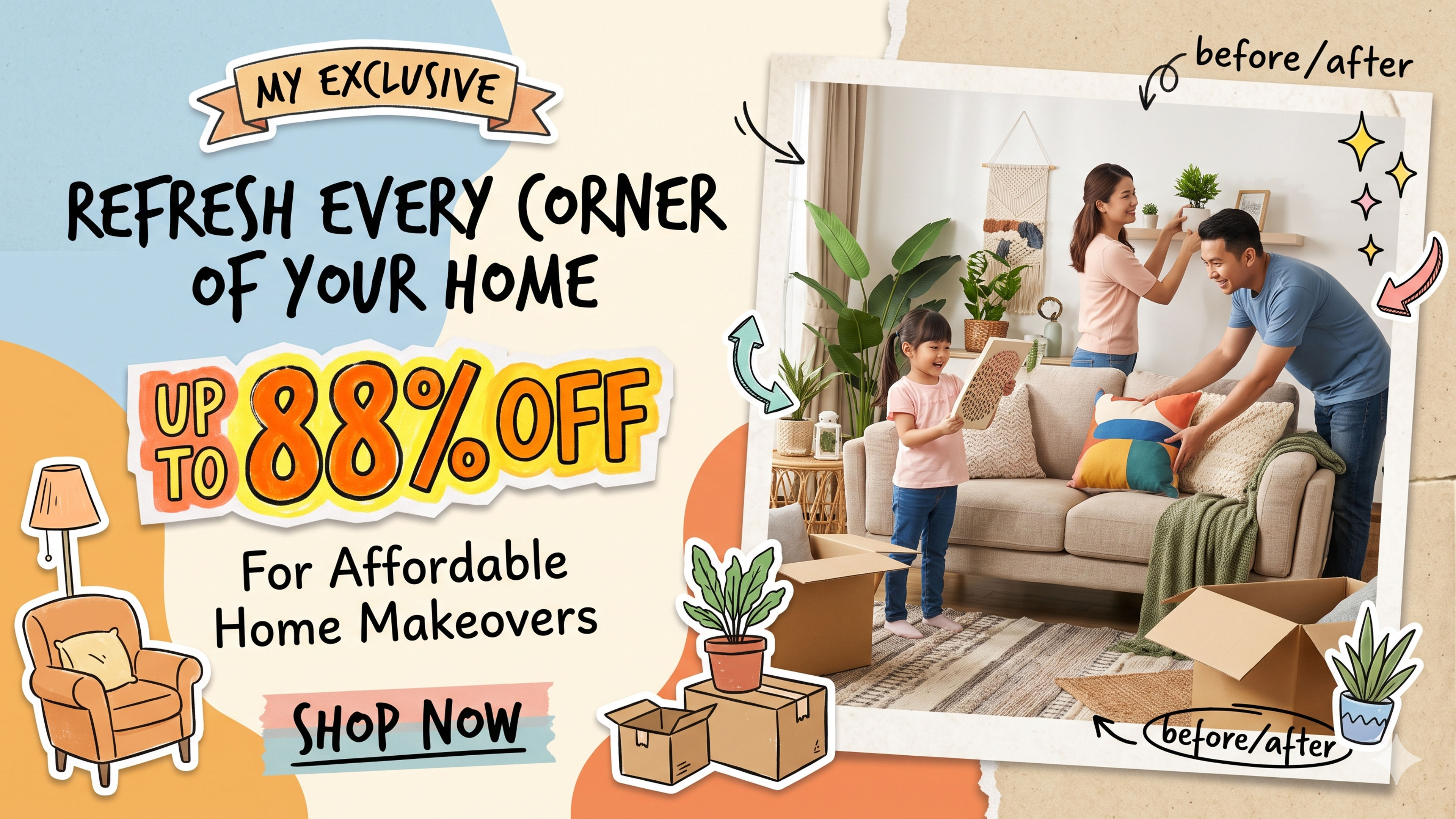 lazaza 88% offer Banner image