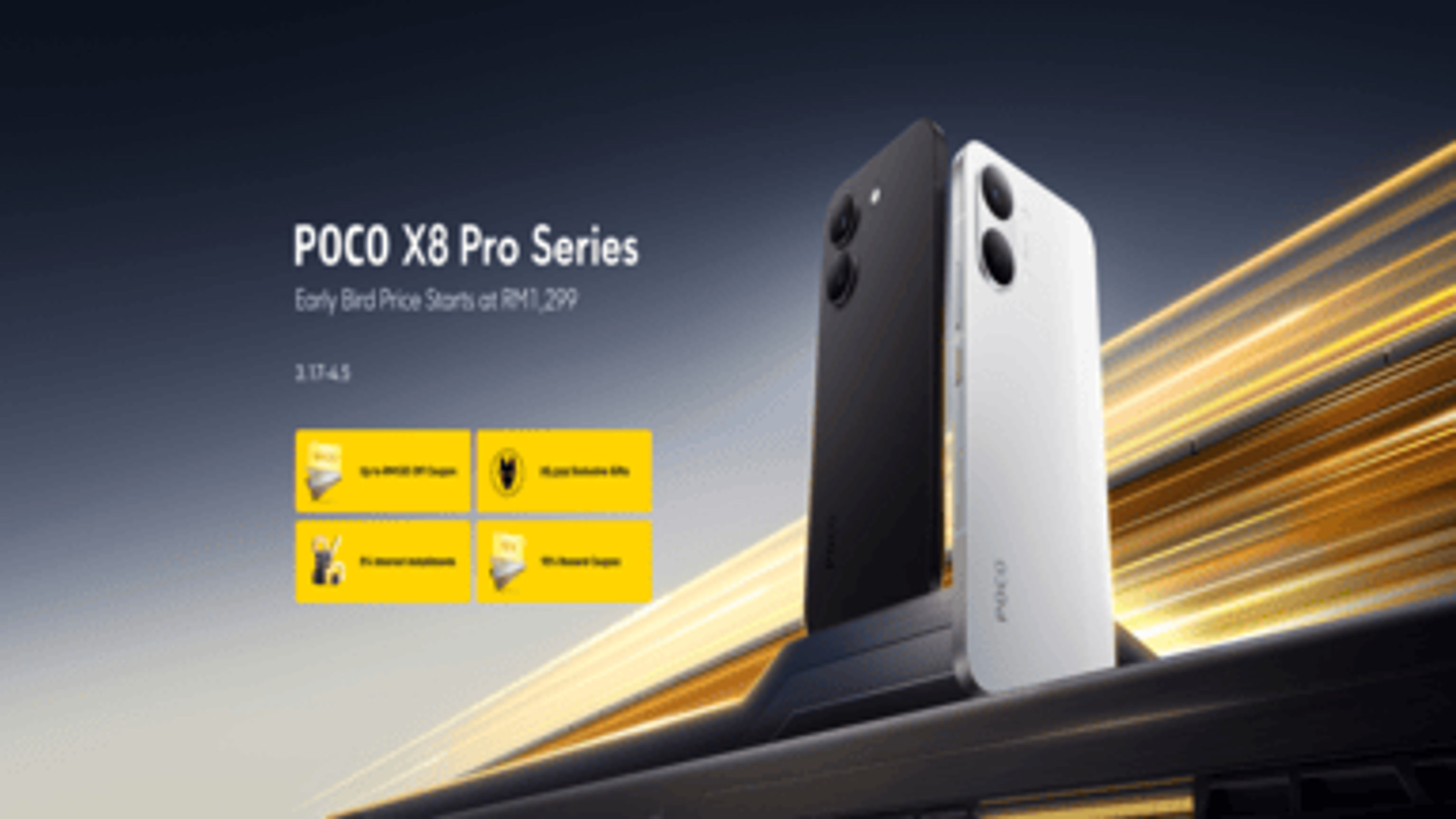 A banner image for Xiaomi Poco mobile series offer.