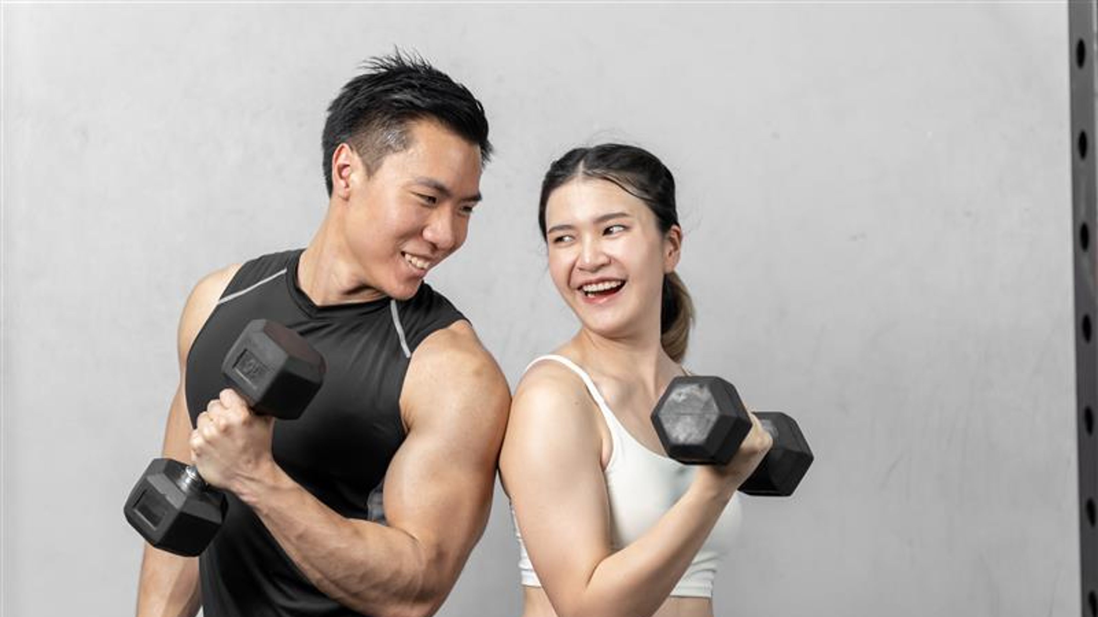 A Couple doing a workout