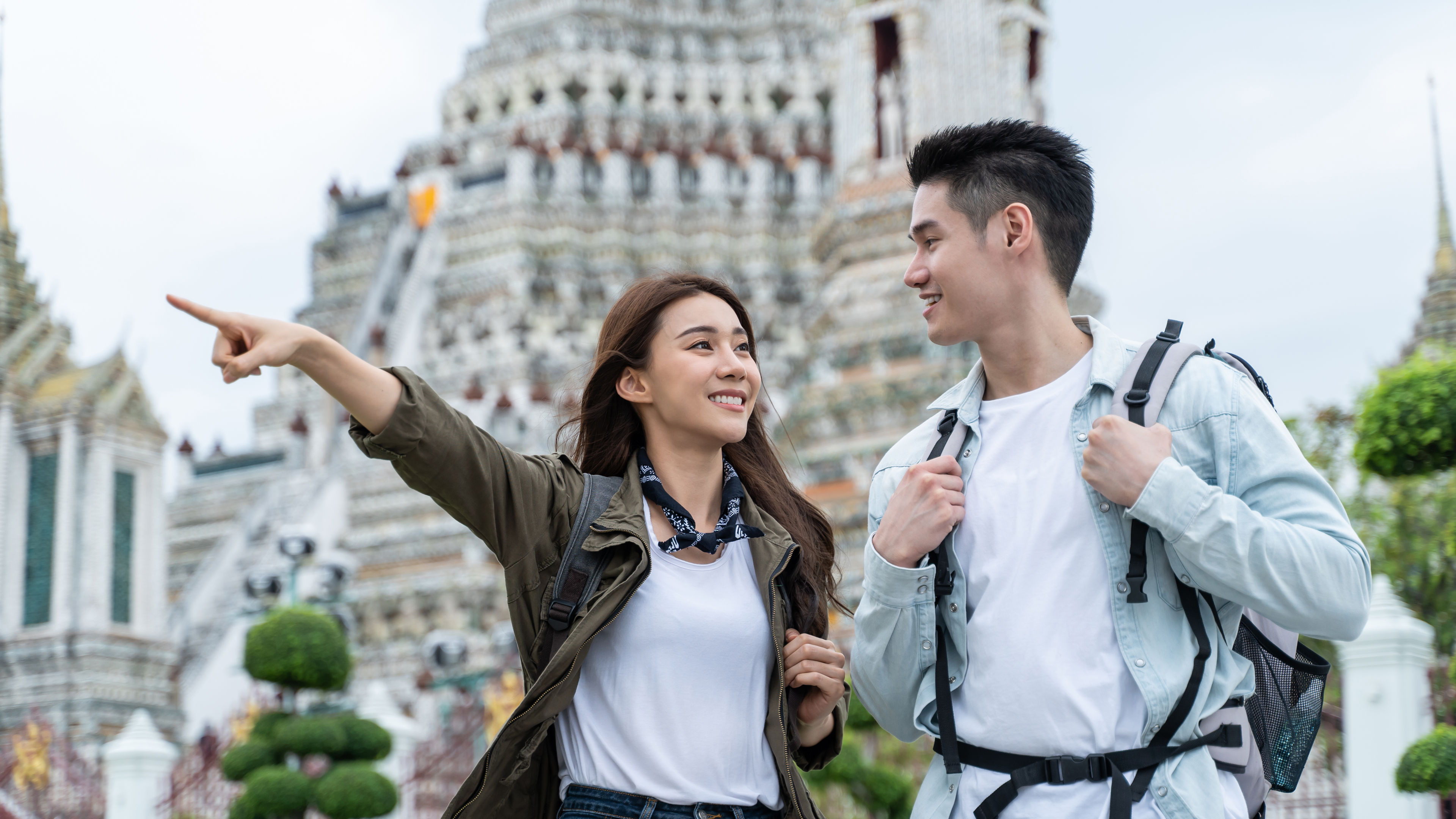 Two couples are exploring the vibrant culture, stunning landscapes, and delicious cuisine of Malaysia, creating unforgettable memories together. 