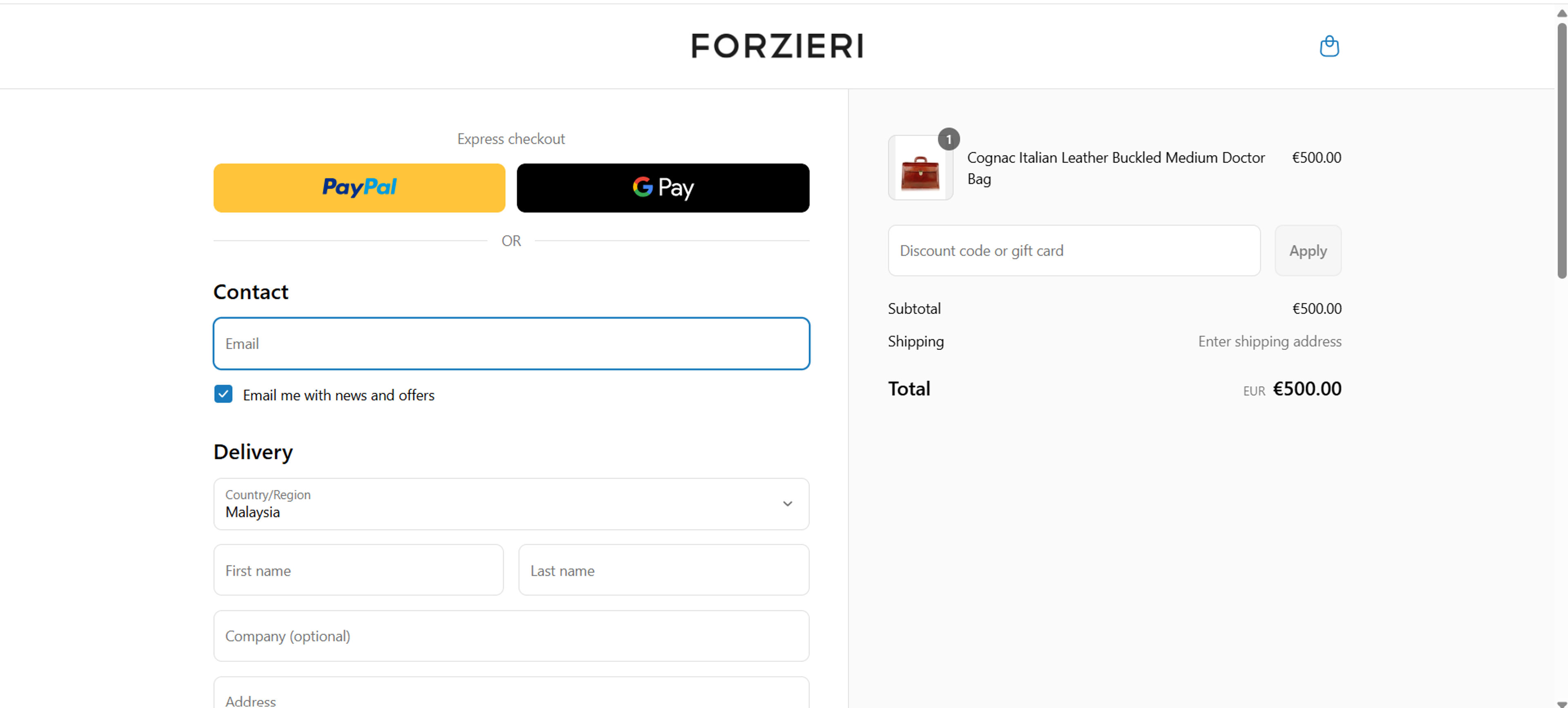 How to use Coupons for Forzieri